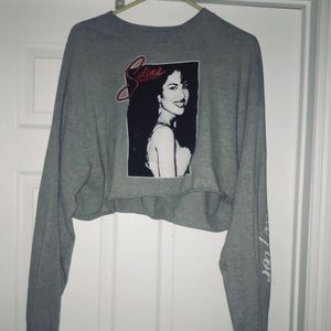 SELENAAA Crop Top Long Sleeve